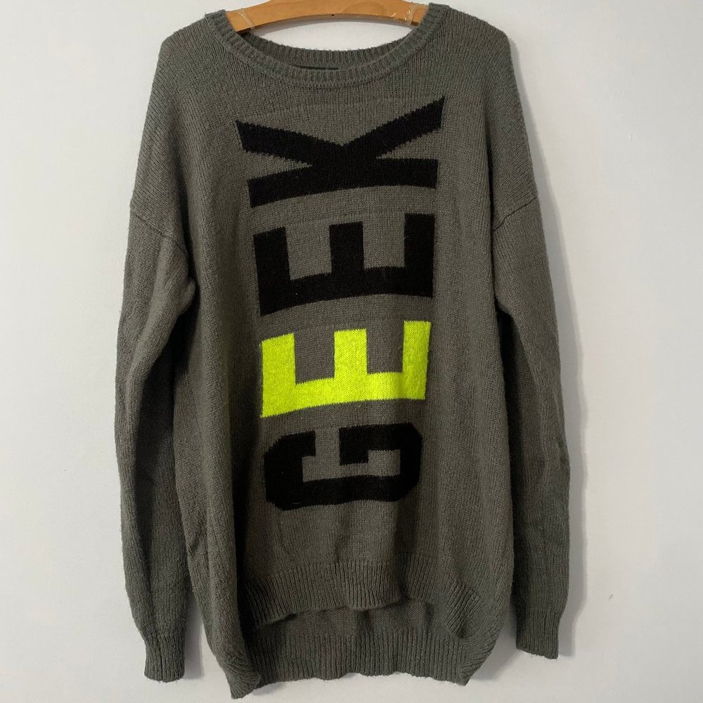 Forever 21 - GEEK Sweater - Size Large